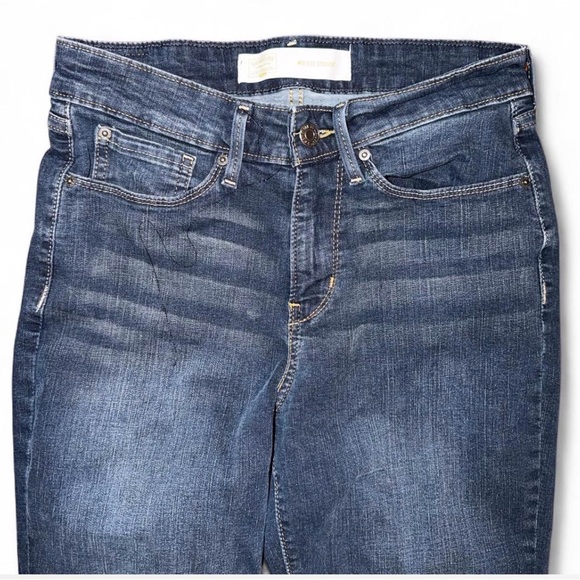 Levi’s Signature Mid Rise Straight Jeans 27x32 Dark Wash - Picture 2 of 7